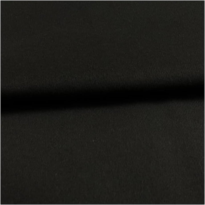 Bühnenmolton Stoff Meterware, schwarz, 100% Baumwolle, 300 cm breit, Gewicht 300 g/m2, schwer entfla