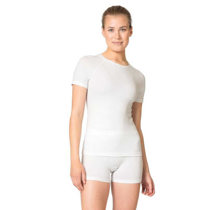 Odlo Damen Bl Top Crew Neck S/S Performance Light E T-Shirt M Weiss, M Weiss