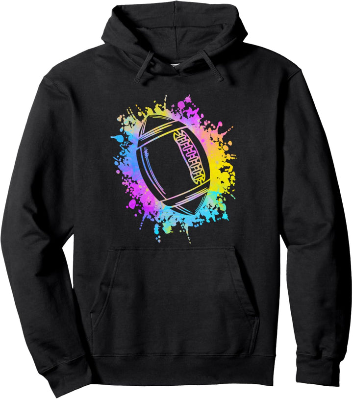 Bunte Spritzer Rugby American Football Kinder Pullover Hoodie