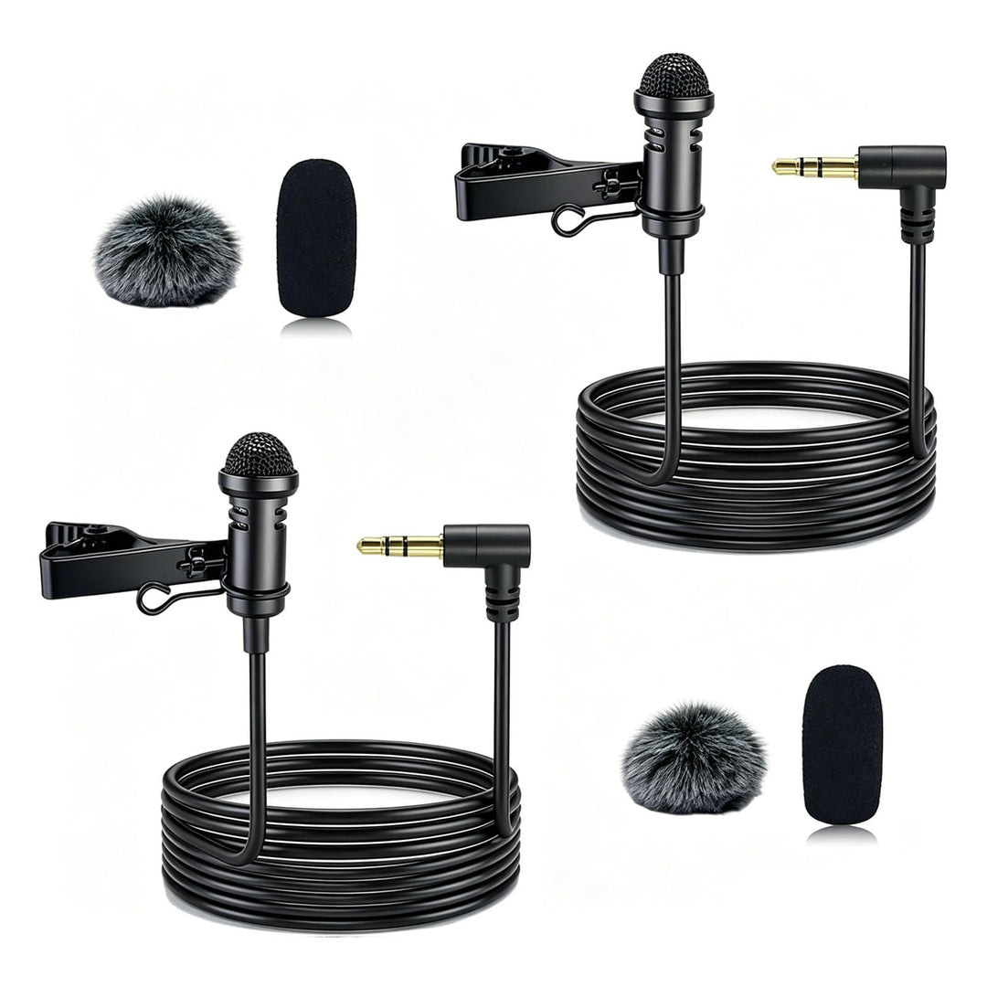 Lavalier Mikrofon kompatibel mit DJI Mic 1/2 für Rode Wireless GO II 2, Omnidirektional Kondensato L