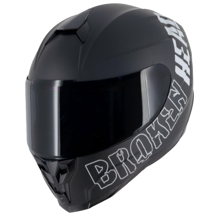 Broken Head BeProud Sport Motorradhelm Mit 2 Visieren (Klar + Schwarz) - Integralhelm XS (53-54 cm)