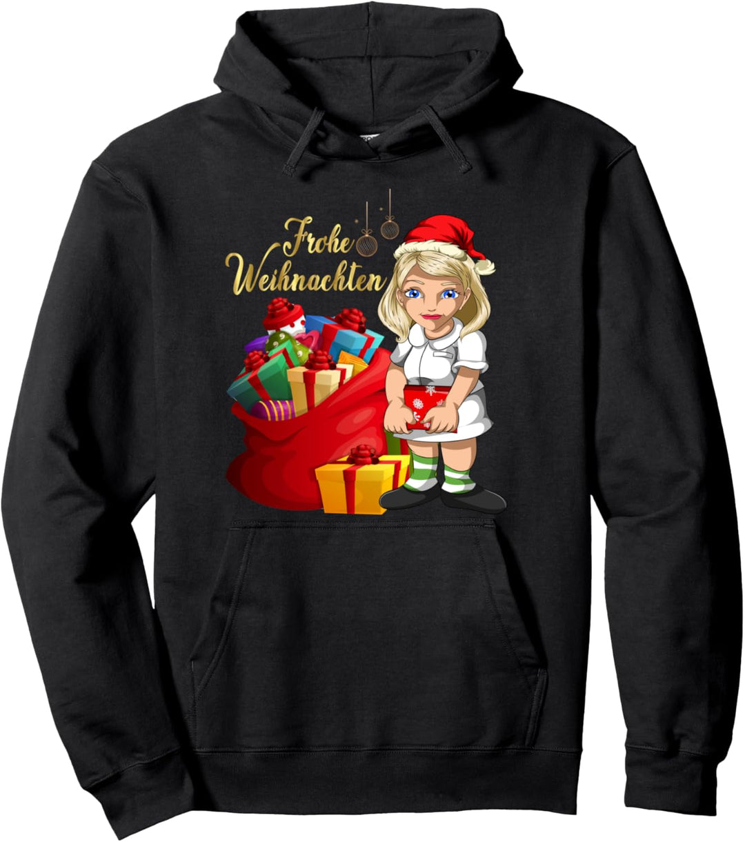 Heiligabend Pajama Party Frohe Weihnachten Krankenschwester Pullover Hoodie