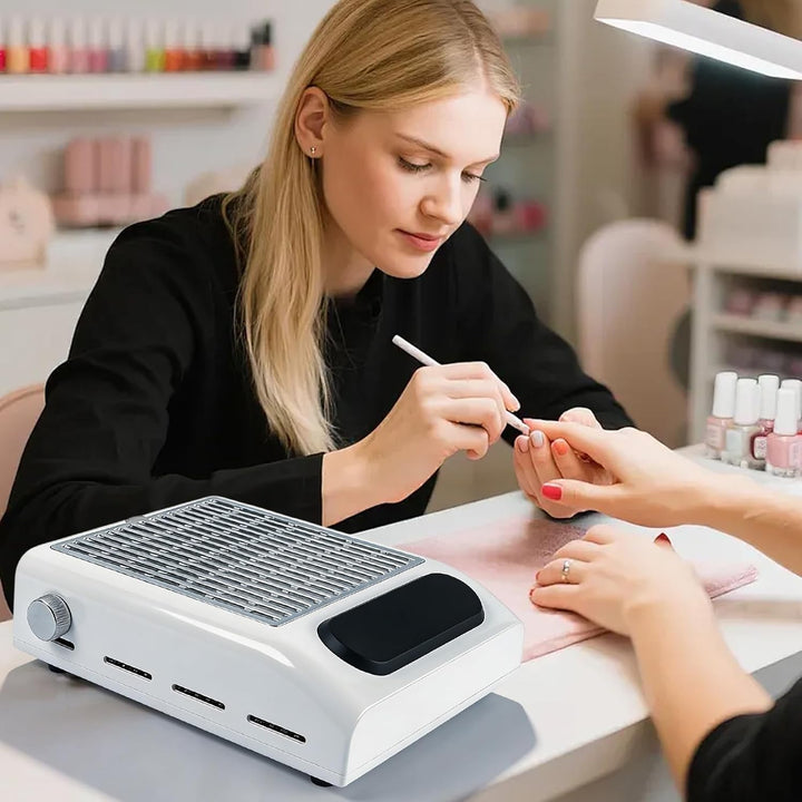 Nagelstaubsauger mit Filter: Weisse ABS Staubabsaugung für Nägel, Nagel Staubabsaugung für Acrylnäge