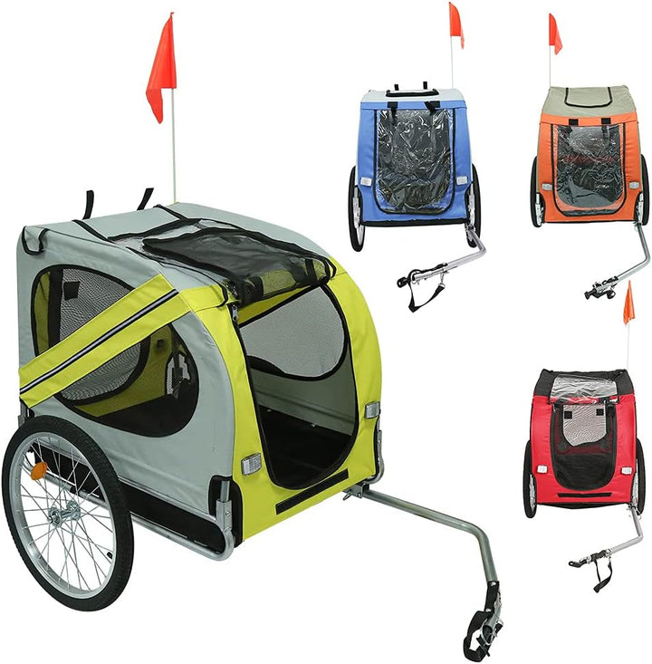 Fahrradanhänger für Hunde，Fahrradanhänger Lastenanhänger mit Reflexstreifen，Reise &amp; Transport für Hu
