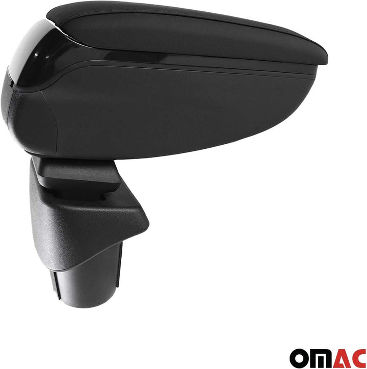 OMAC Armlehne Mittelarmlehne Mittelkonsole kompatibel mit VW Touran 2003-2010 PU-Leder Schwarz Toura