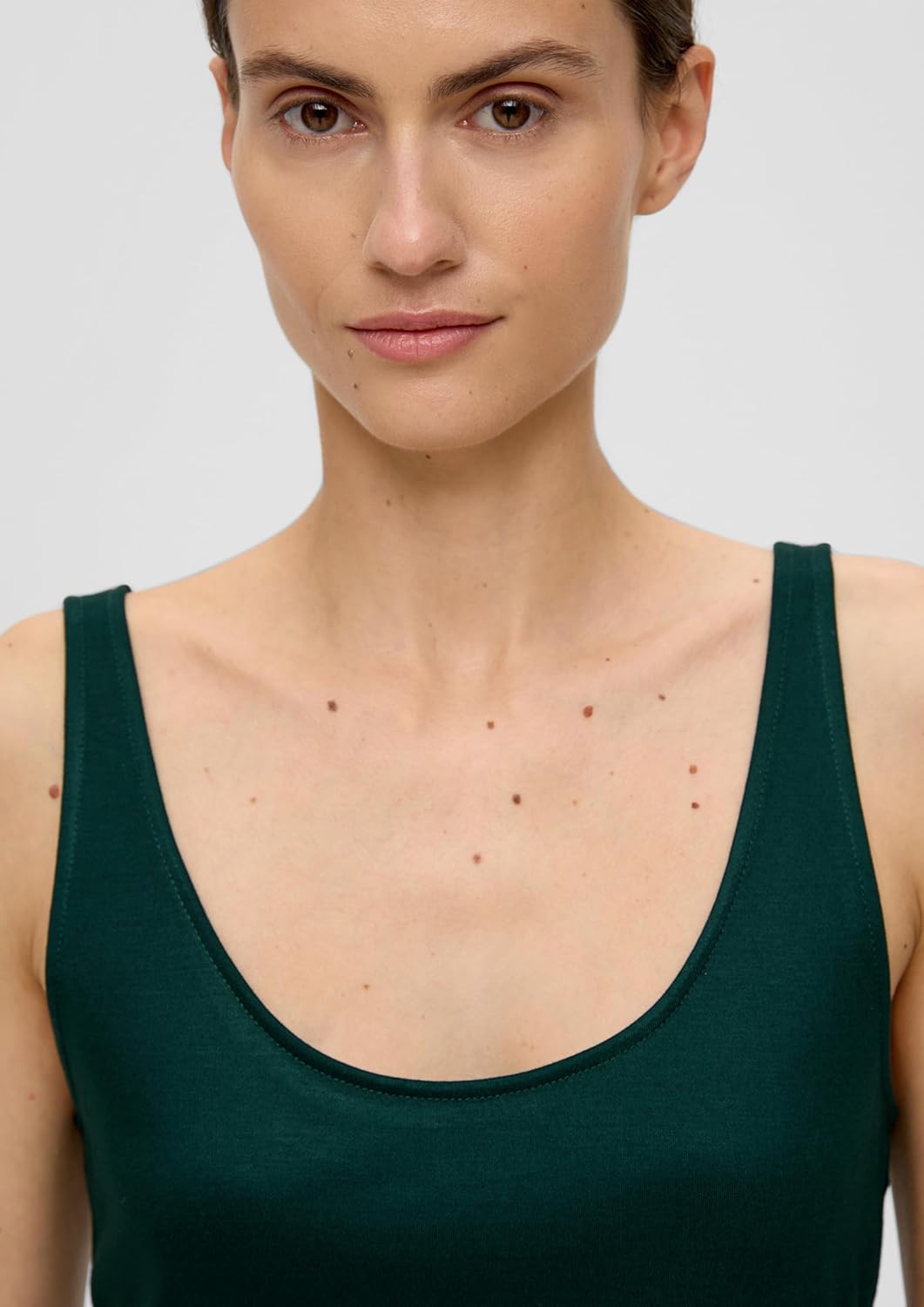 s.Oliver BLACK LABEL Damen T-Shirt 42 Olive 7889, 42 Olive 7889