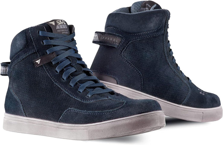 SHIMA SX-2 EVO Motorradschuhe für Herren - Atmungsaktiv, Verstärkte Leder Biker Motorradstiefel Männ