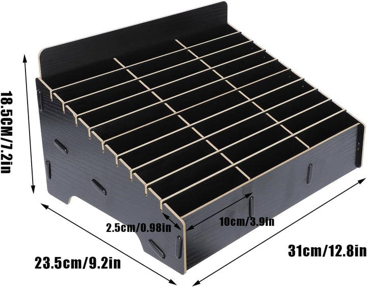Awleynz 30 Gitter Handygarage Schule, Handy Hotel Aufbewahrungsbox Holz, Multi-Grid-Aufbewahrungsbox