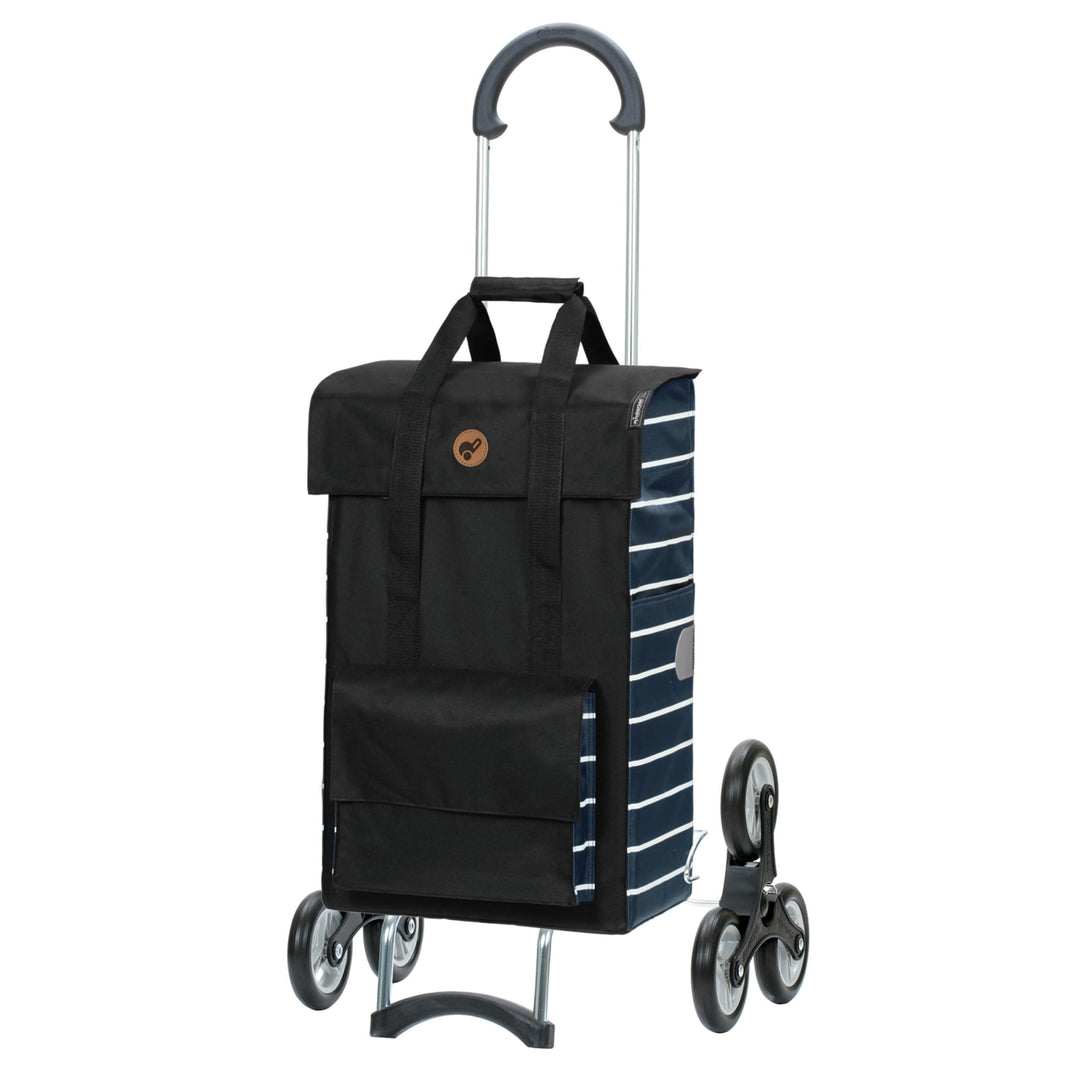 ANDERSEN Einkaufstrolley - Treppensteiger Scala Shopper Jella blau | ideal für Treppen, klappbar, au