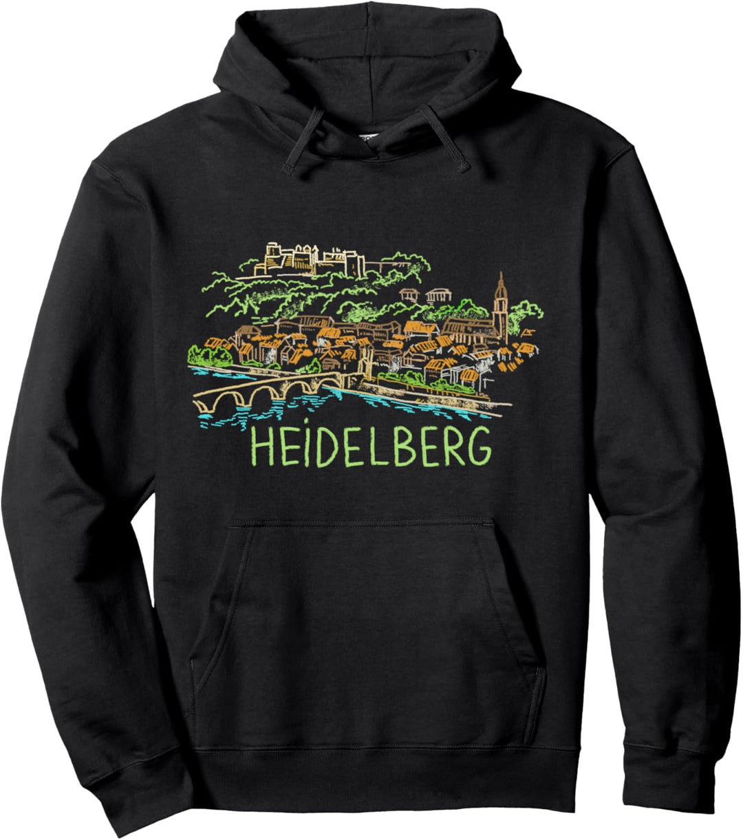 Heidelberg Deutschland Kunstgeschenk Männer Frauen Pullover Hoodie