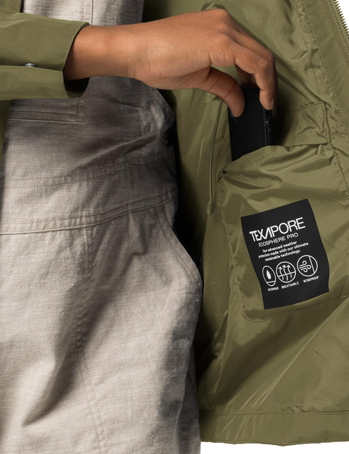 Jack Wolfskin Damen Dakar Parka Damen Parka XS bay leaf, XS bay leaf