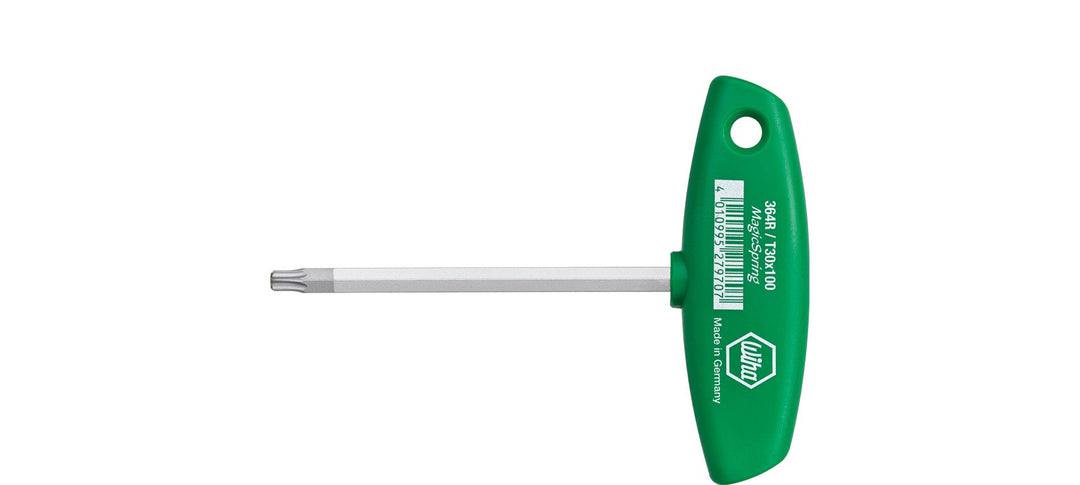 Wiha Stiftschlüssel mit Quergriff TORX® Festhaltemechanik Magicspring® mattverchromt (27971) T40 x 1