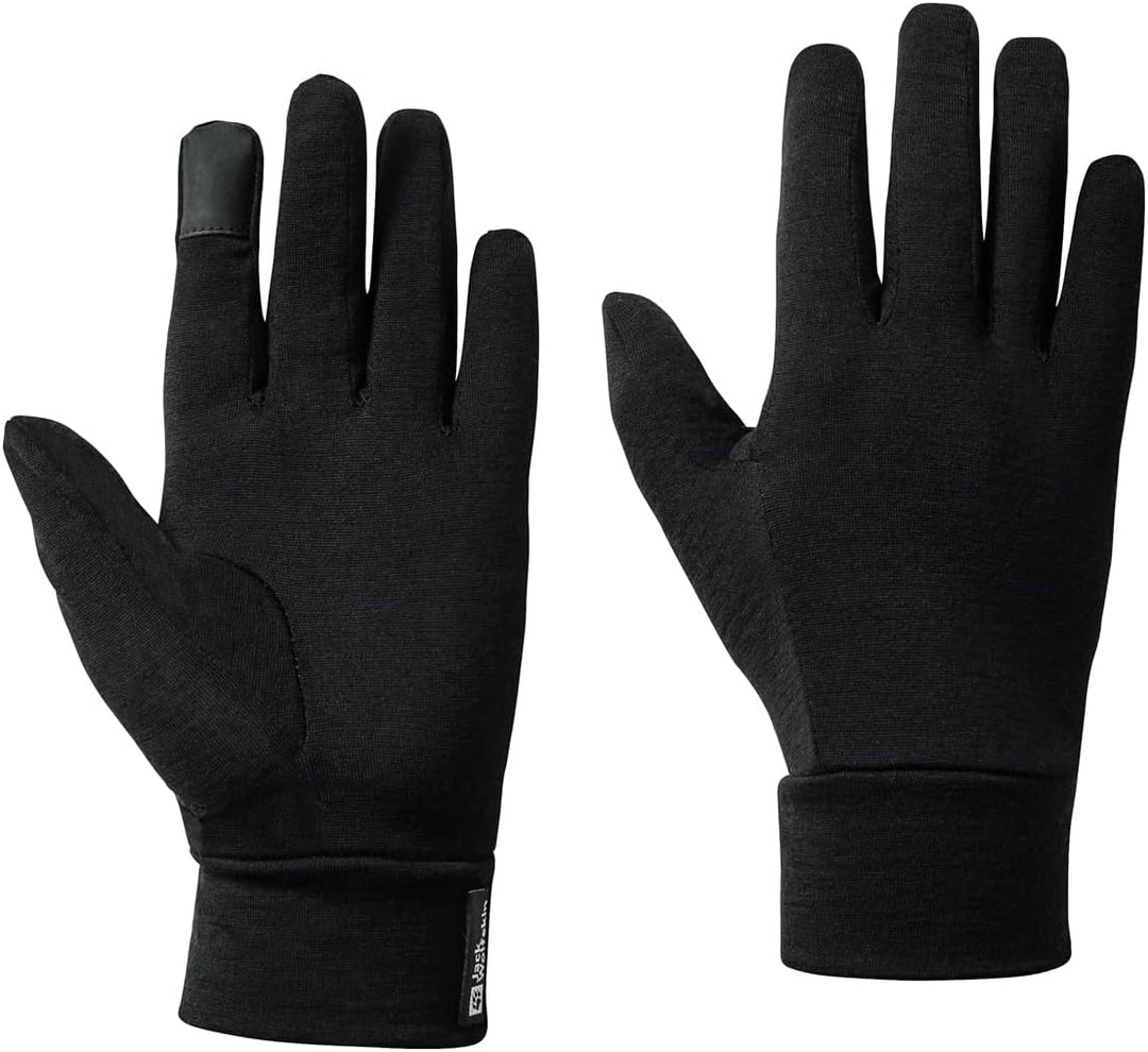 Jack Wolfskin Merino Glove Handschuh L Schwarz, L Schwarz