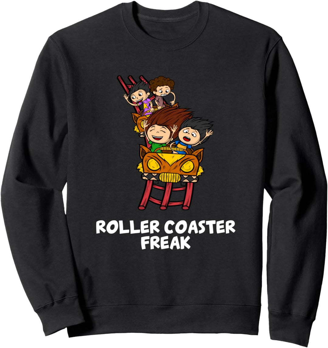Freizeitpark Achterbahn Freak Sweatshirt