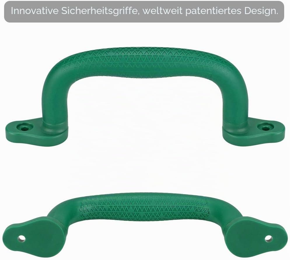 Dolibest Klettergriffe, 18cm Klettergerüst Haltegriffe Kinder rutschfeste Solide Handgriffe für Spie