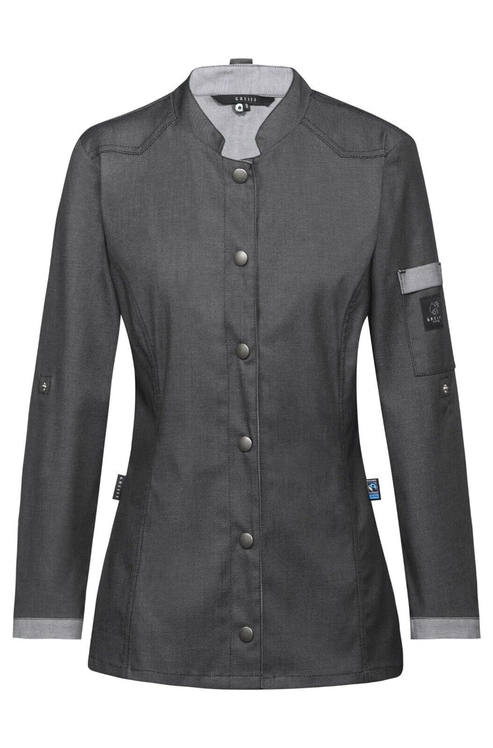 Gastro Moda Cuisine Damen Kochjacke Bikerstyle Regular, XS