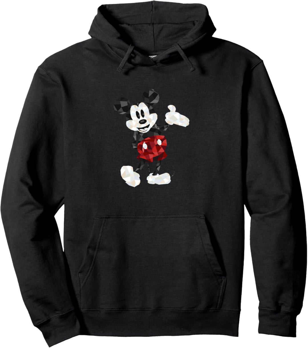 Disney Mickey Mouse Geometic Body Foot Pop Hand Out Pullover Hoodie