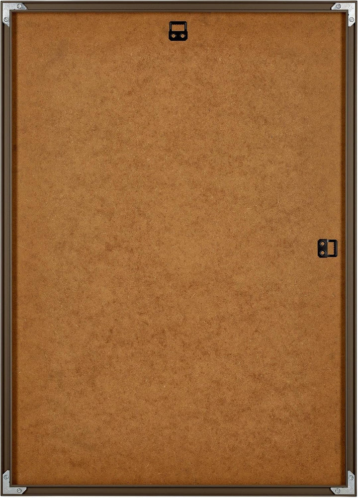 yd. Your Decoration - Bilderrahmen DIN A4 21x29.7 cm - Nussbaum Struktur - Bilderrahmen aus Aluminiu