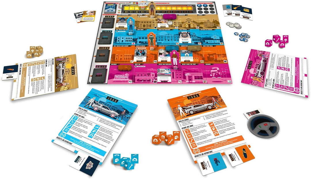 Ravensburger - Back to The Future Italienische Version - Strategisches Brettspiel, 2-4 Spieler, 10+
