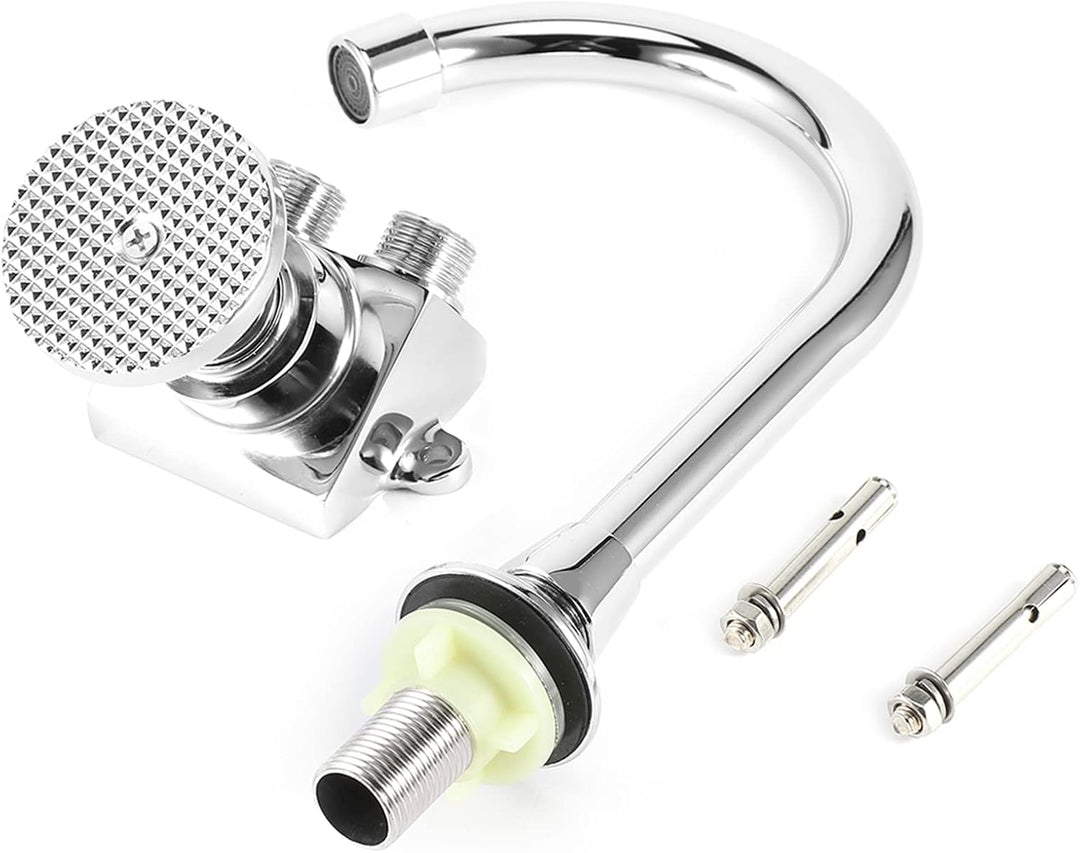 Bar Waschbecken Wasserhahn, Kupfer Boden montiert Fusspedal Becken Wasserhahn Waschbecken Wasserhahn