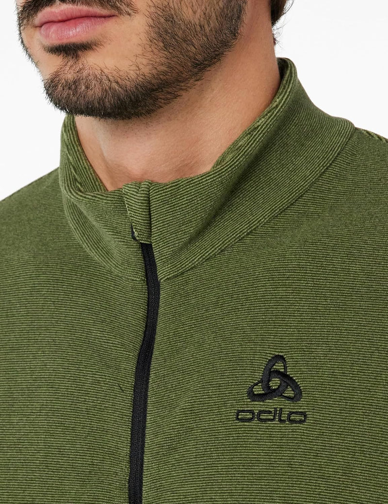 Odlo Herren Hoodyjacke mit Reissverschluss ROY, matte green - deep depths, XXL