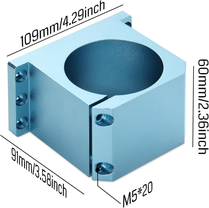 Genmitsu Spindelhalterhalterung aus Aluminium mit 69 mm Durchmesser für Spindel oder Trimmerfräse de