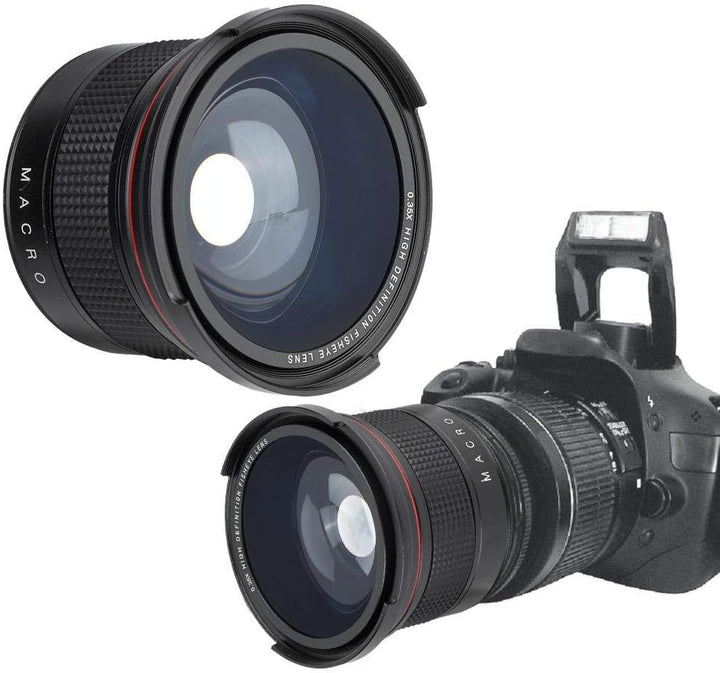 58MM 0,35X Fisheye Objektiv Super Weitwinkelobjektiv für Canon/Nikon/Sony/Minolta/Pansonic/Olympus/P