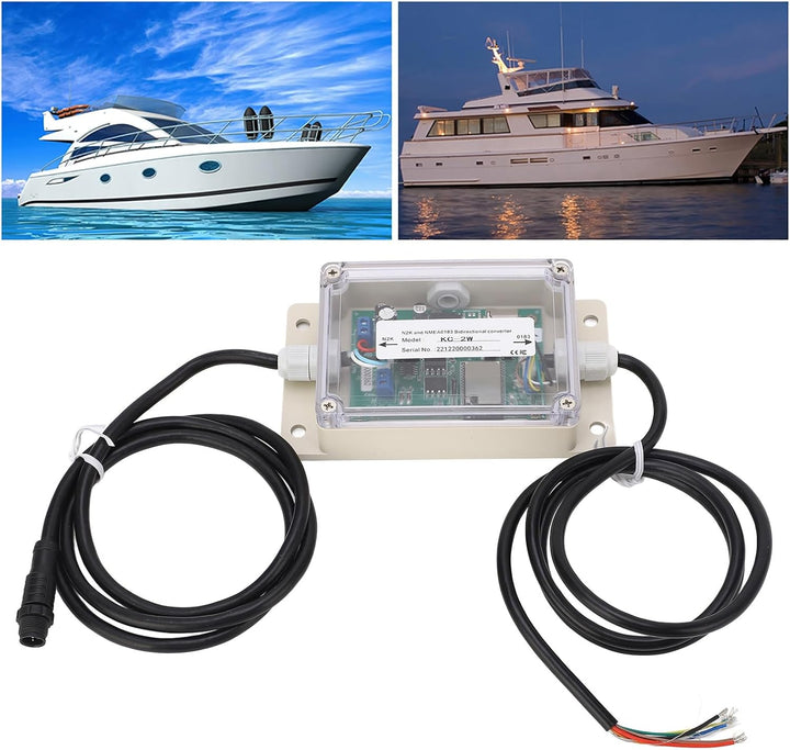 NMEA2000 NMEA0183 Konvertermodul, Wasserdicht, IPX67, DC 9–30 V, Plug-and-Play für den Einsatz auf S