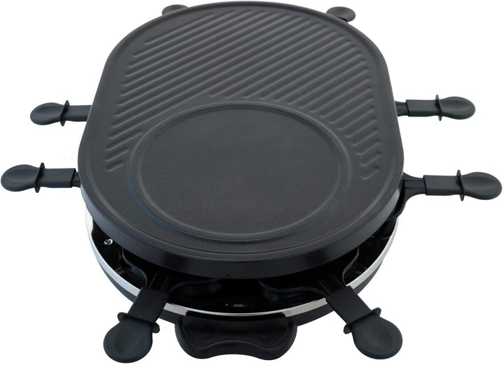 Raclette für 8 Personen Tischgrill Raclettegrill Party Sylvester Pfännchen