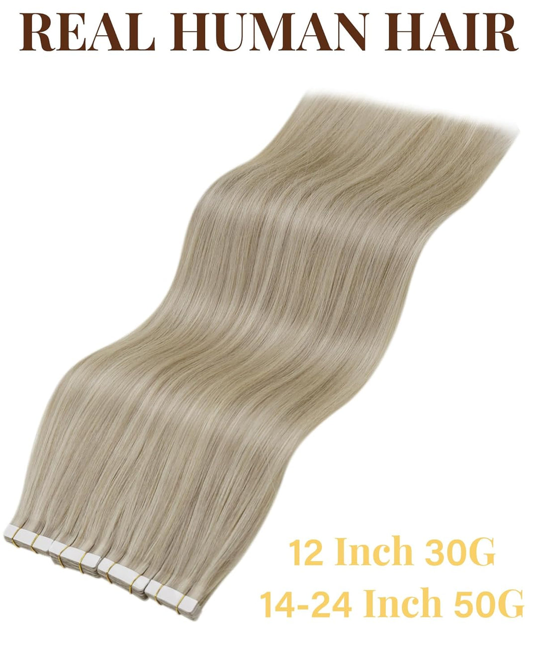 Hetto Tape in Echthaar Extensions Blond Echthaar Tape in Extensions Remy Echthaar Extensions Tape #1