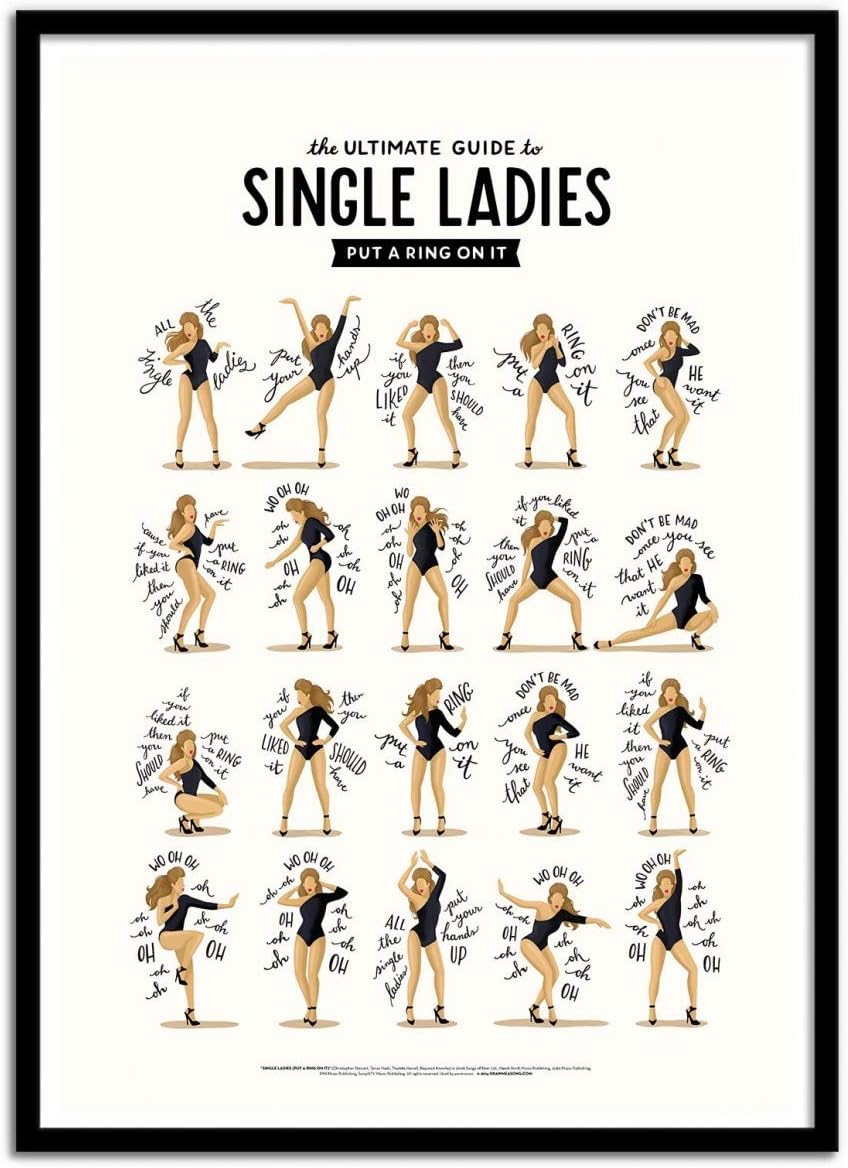 Wall Editions Art-Poster - Single Ladies - Nour Tohme