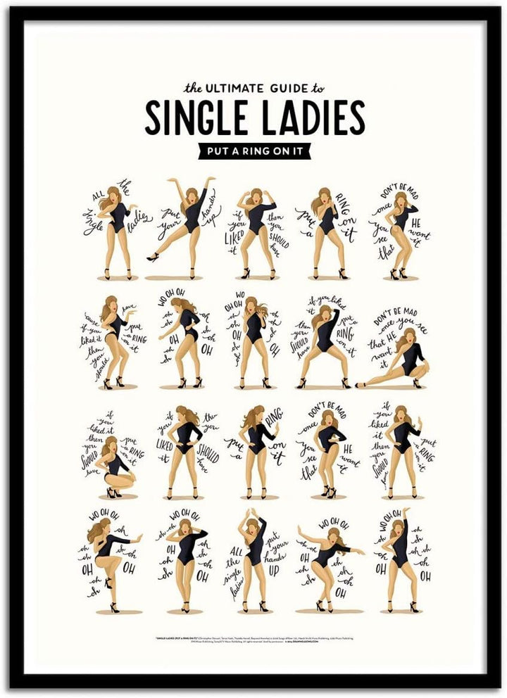 Wall Editions Art-Poster - Single Ladies - Nour Tohme