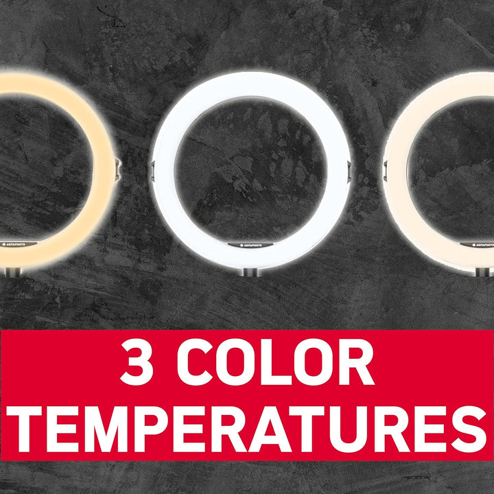 AgfaPhoto Ringlicht Realiview ARL11-11-Zoll-LED Ring Licht mit Stativ - Das perfekte Ring Light für