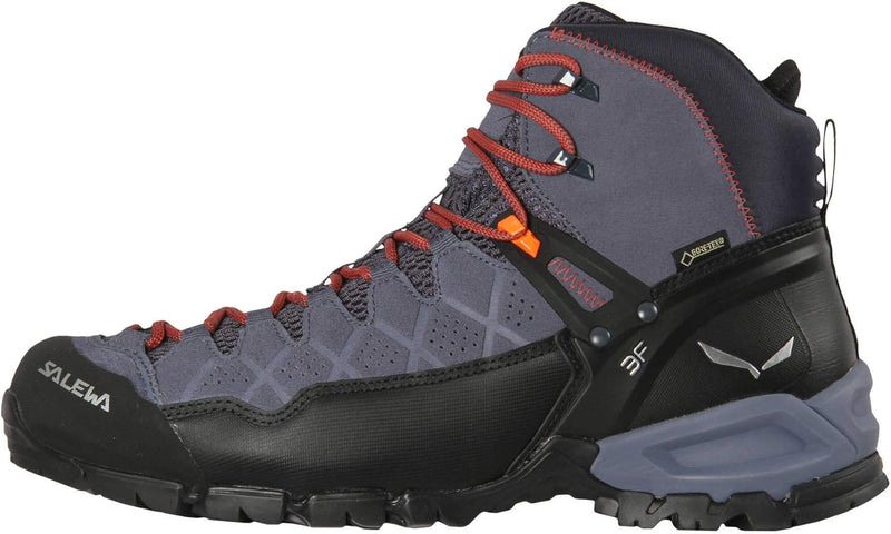 Salewa Herren Ms Alp Trainer Mid GTX Trekking-& Wanderstiefel 39 EU Ombre Blue Fluo Orange, 39 EU Om