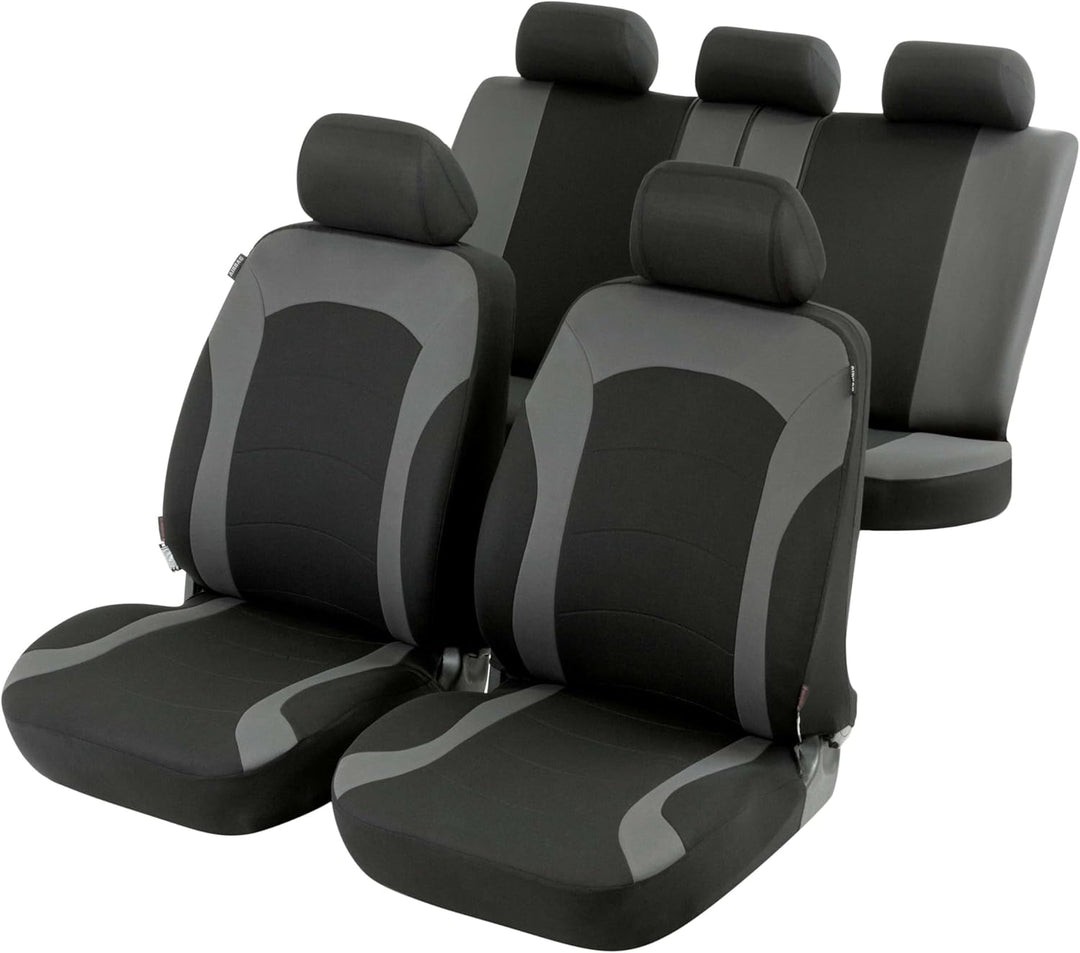 Walser Auto-Sitzbezug Komplettset Inde mit Reissverschluss, Zipp-IT Premium Auto-Schonbezüge für Nor