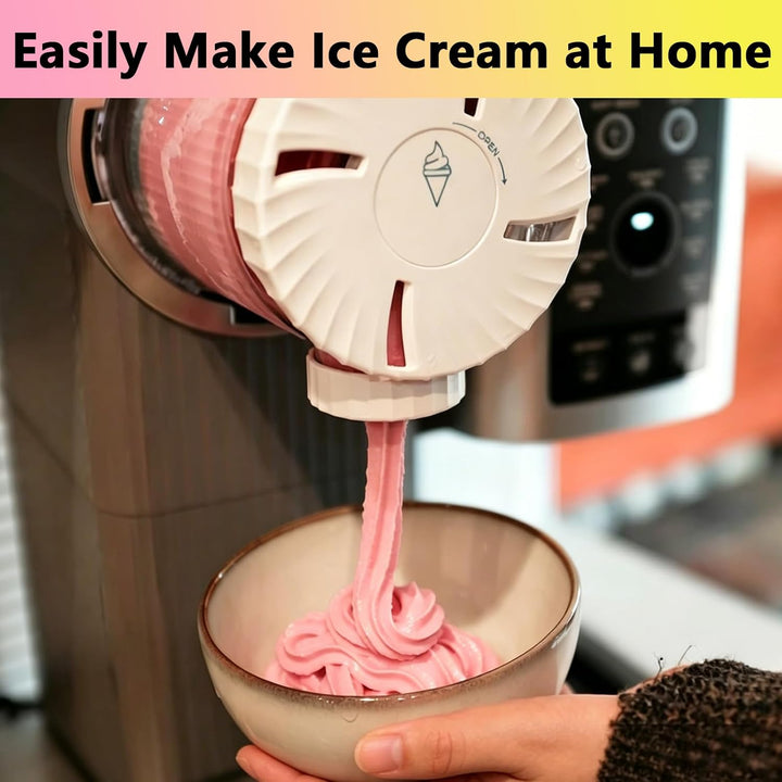 4 Stück Behälter Kompatibel mit Ninja Swirl Creami NC700 NC701EU Serie, 480ML Eiscreme Behälte mit D
