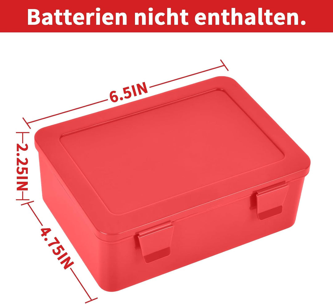 FULLCASE Batteriebox Batterie Aufbewahrungs Organizer für 54 AAA AA Batterien, Batterien aufbewahrun