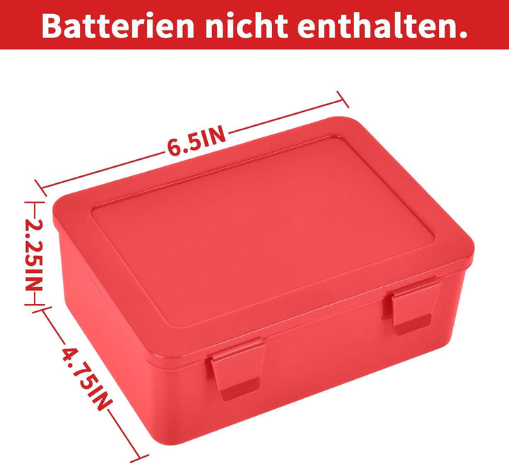 FULLCASE Batteriebox Batterie Aufbewahrungs Organizer für 54 AAA AA Batterien, Batterien aufbewahrun