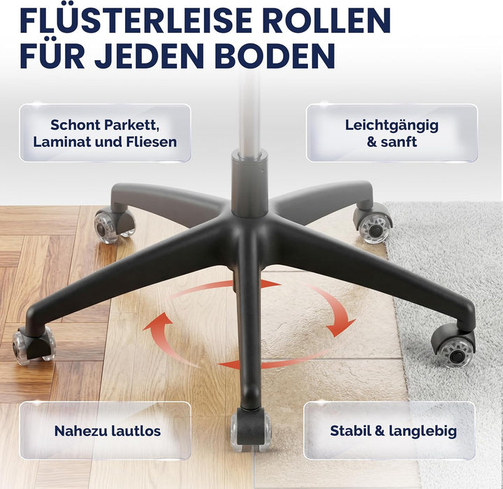 SCHEKKA® Bürostuhl Ergonomisch Testsieger - Besonders individuell Einstellbarer Schreibtischstuhl mi