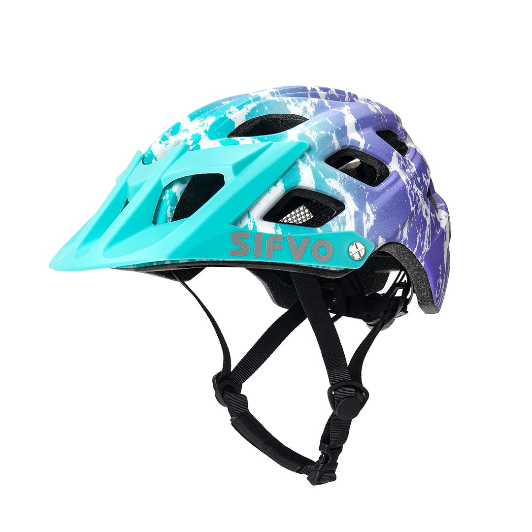 SIFVO Fahrradhelm Kinder Jungen und Mädchen 52-58 cm Kinder Fahrradhelm mit Visier, Leicht und Beque