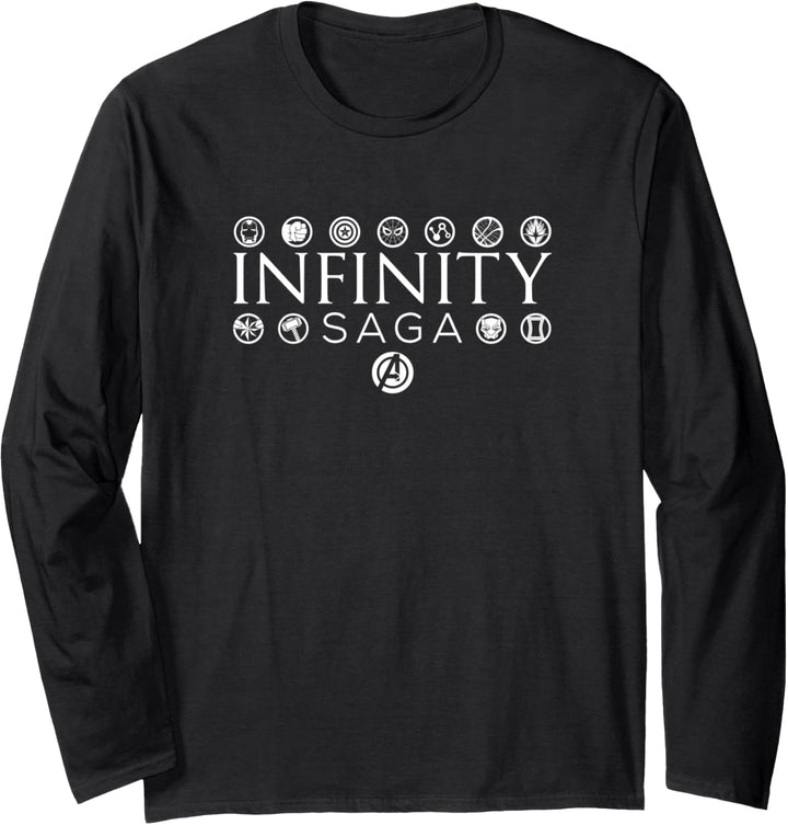Marvel Avengers Super Hero Icons Infinity Saga Langarmshirt