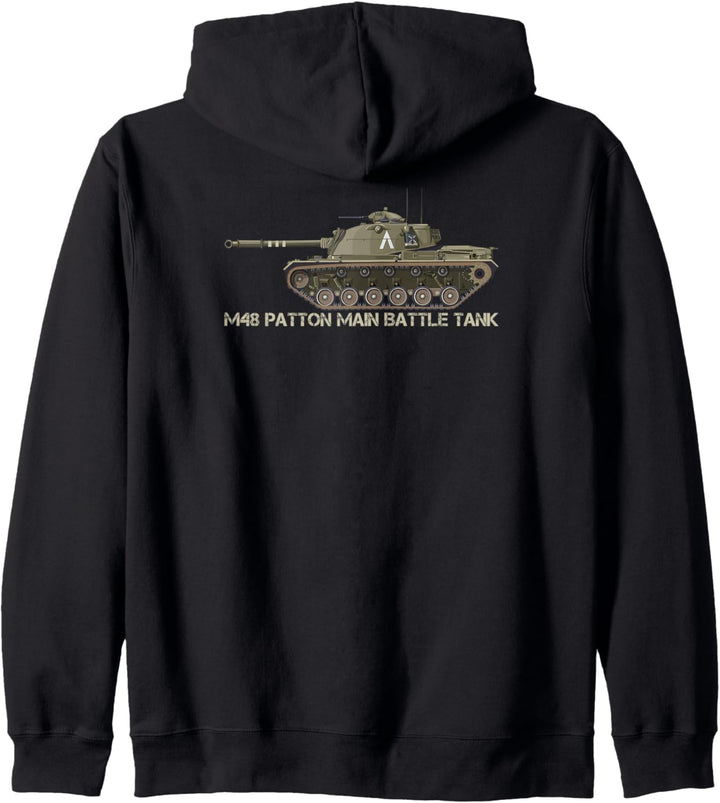 M48 Patton Hauptpanzer American Tanks Kapuzenjacke