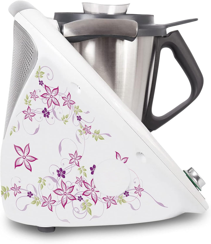 Deko Schutz Aufkleber kompatibel mit Küchenmaschine Thermomix TM6 Design Sticker Klebefolie Zubehör