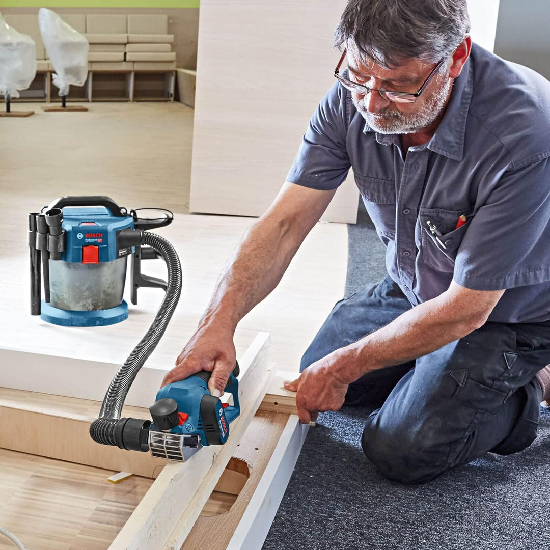 Bosch GHO 12 V-20 12 V Akku-Hobel, bürstenlos, 2 x 3 Ah Li-Ion