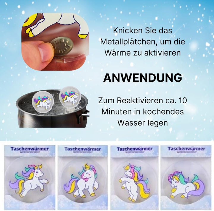 Taschenwärmer wiederverwendbar, Handwärmer, Wärmekissen, Wärmepads, Fingerwärmer für Kinder und Erwa