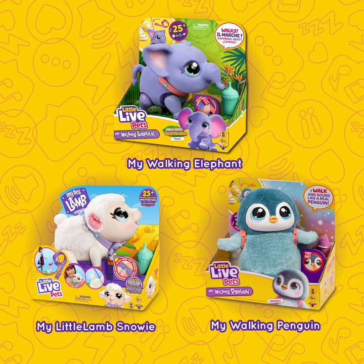 Little Live Pets My Walking Elefant, der Elefant, Spielzeug-Haustier, geht und Tanzt zum Rhythmus de