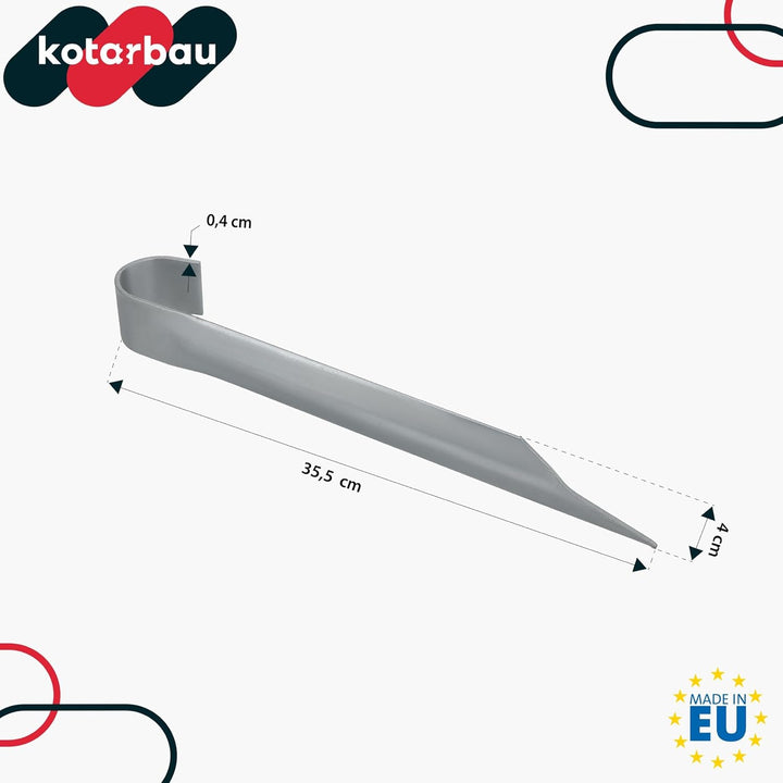 KOTARBAU® 4er Set Bodenanker für Trampolin - 355 mm - Heringe für Gartentrampolin - Erdanker zum Ein