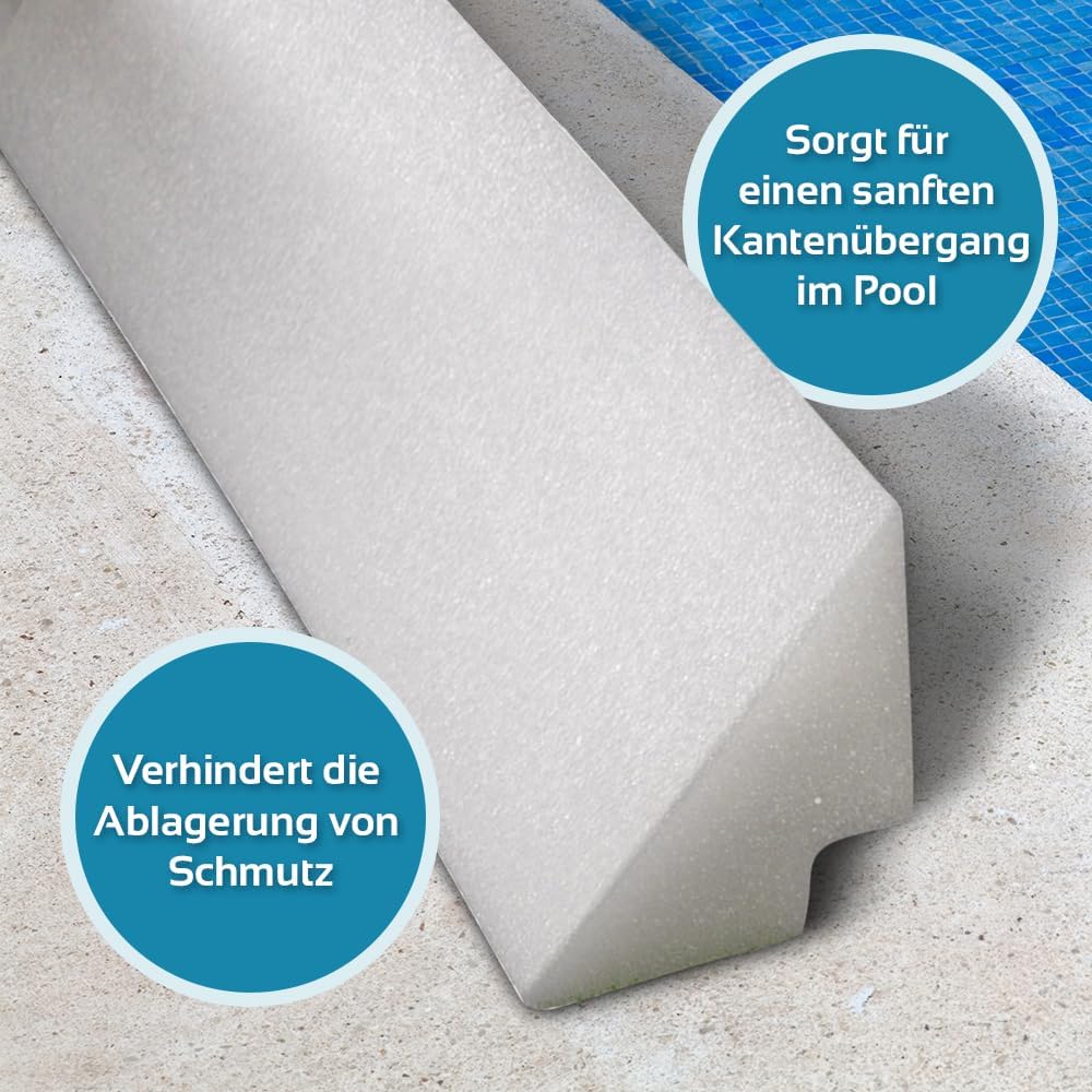 POOL Total Eckeinlagen für 8,00 x 4,00 m Ovalbecken - Erleichtern die Reinigung und schützen die Fol