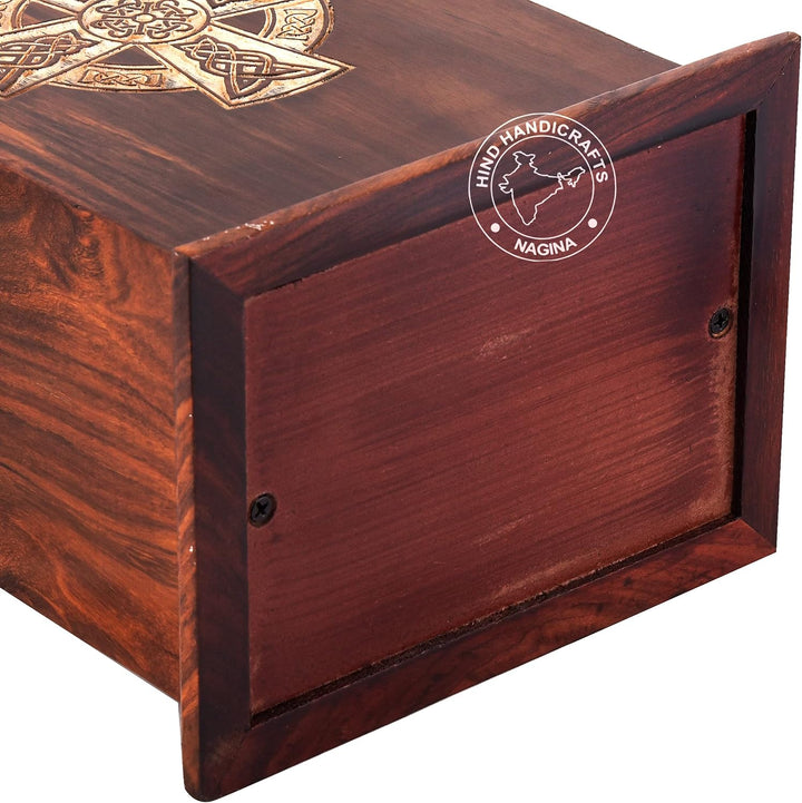 Rosewood Holzurne für menschliche Asche für Erwachsene – Handgefertigte Beerdigungsurne zur Aufbewah