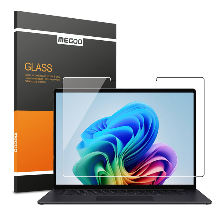 MEGOO Microsoft Surface Laptop 7 (2024, 15 Zoll) Glas Schutzfolie - Kratzfest, Einfache Installation